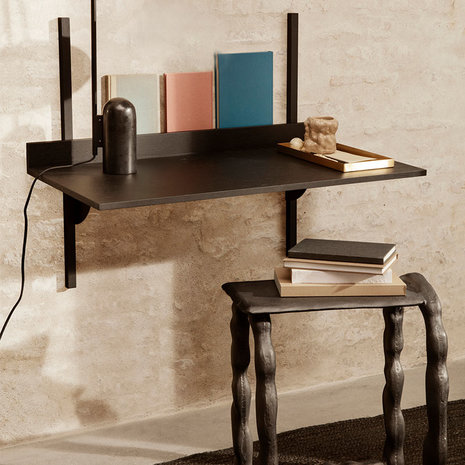 Ferm living Sector desk black stained ash