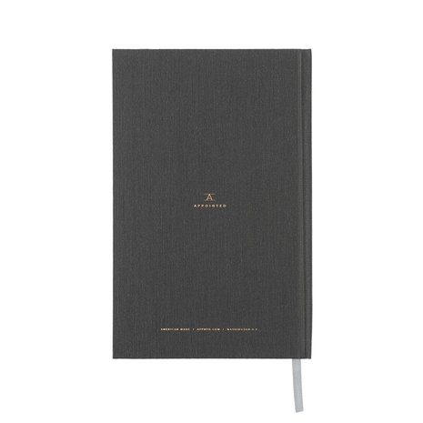 Appointed Project Book charcoal gray