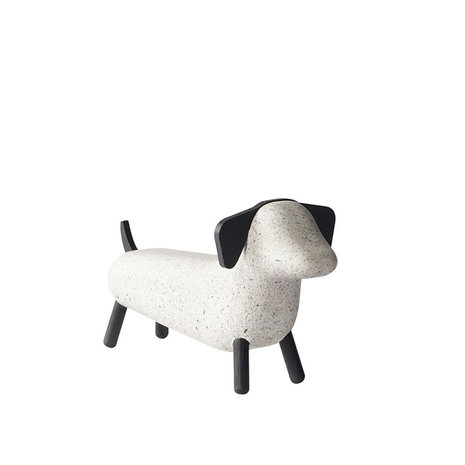 Korridor Design Concrete animals white spotted dog