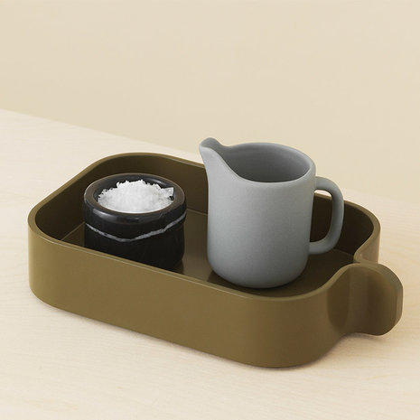 Normann Copenhagen bent box elm green