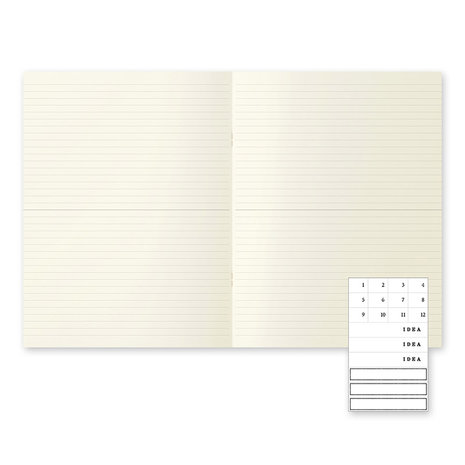 MD paper notebook A4  (3 pcs) lined