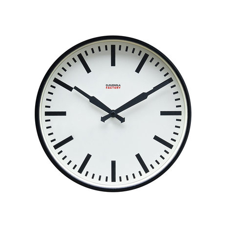 Cloudnola factory wall clock black