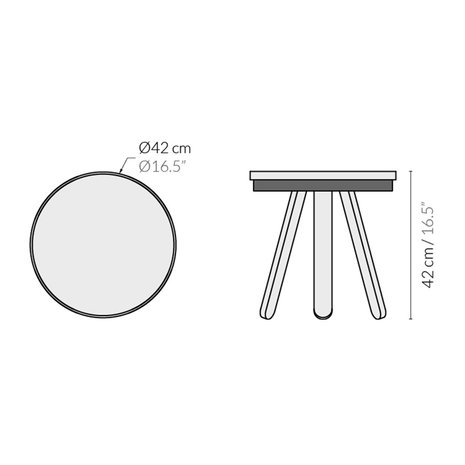 Woodendot Batea Small dimensions