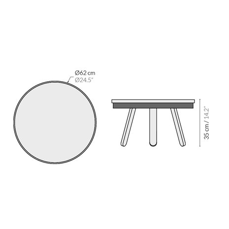 Woodendot Batea Medium dimensions