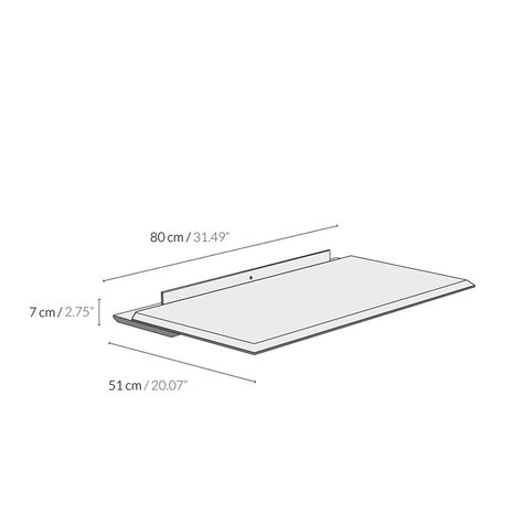 Woodendot Alada floating folding desk dimensions