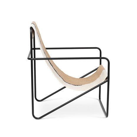 Ferm Living Desert lounge chair Black Soil