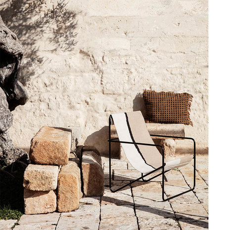 Ferm Living Desert lounge chair Black Soil