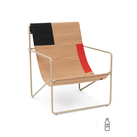 Ferm Living Desert lounge chair Cashmere Block