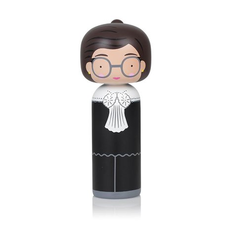 Lucie Kaas Ruth Baden Ginsburg kokeshi doll