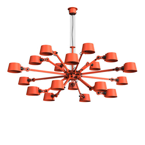 Tonone Bolt Chandelier 18 arm striking orange