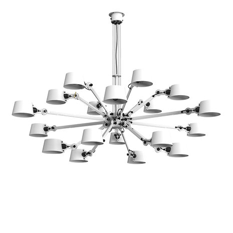 Tonone Bolt Chandelier 18 arm pure white