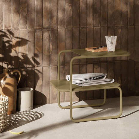 Ferm living level side table olive