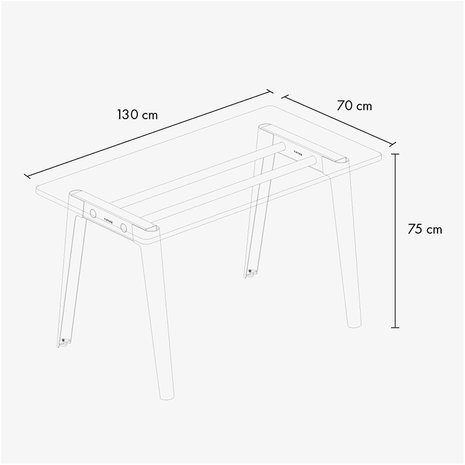 Tiptoe new modern desk 130 sizes