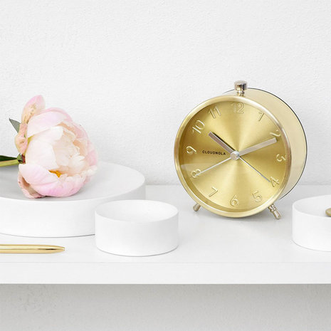 Cloudnola glam gold alarm clock