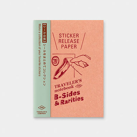 Traveler's notebook passport size refill be-sides and rarities sticker release paper