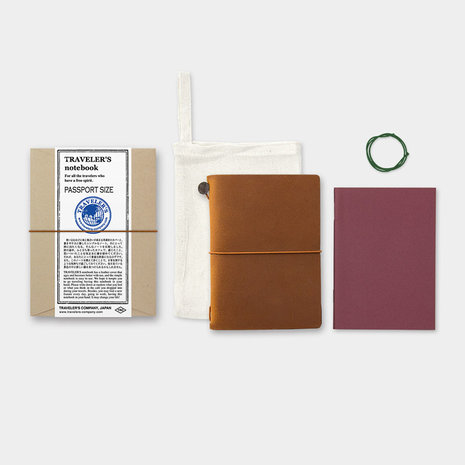 travelers notebook passport size camel starters set