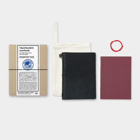 Traveler's Notebook Passport Size starter kit zwart