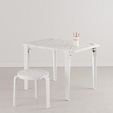 Tiptoe kids desk tutti frutti cloudy white