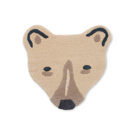 Ferm Living polar bear head 100% wool wall deco