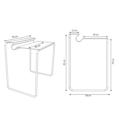 Muller PS07 secretary desk sizes