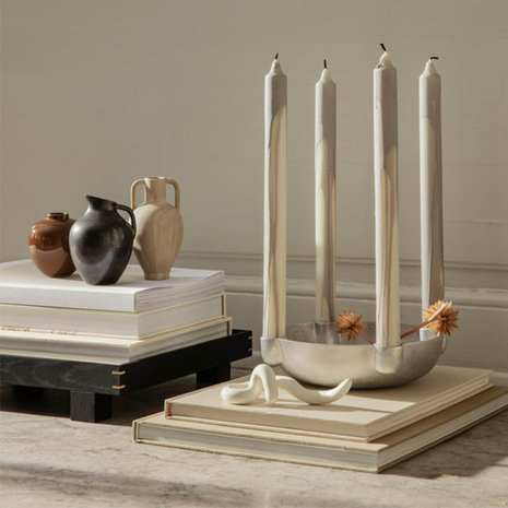 Ferm Living  Dryp Candles Beige- set kaarsen