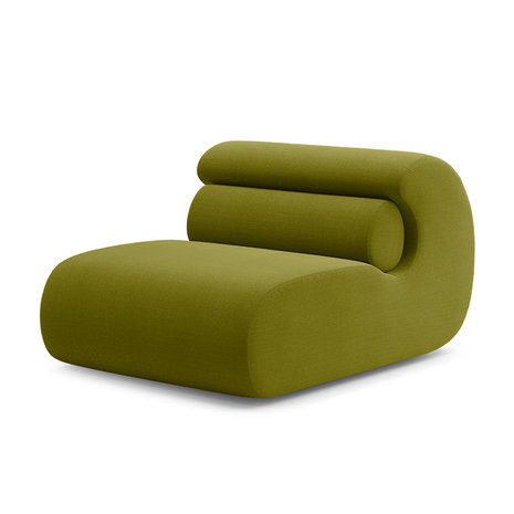 OUT Objecte Unserer Tage OLA lounge chair olijfgroen