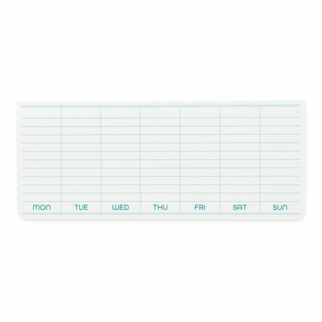 Penco Sticky Memo Pad Weekly Planner white