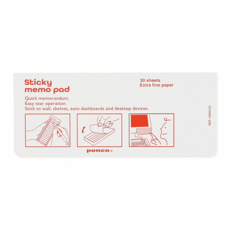 Penco Sticky Memo Pad Weekly Planner