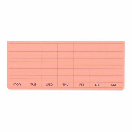 Penco Sticky Memo Pad Weekly Plannerpink