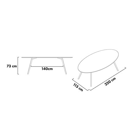 objecte unserer tage meyer tafel ovaal afmetingen