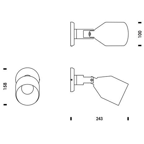 Normann Copenhagen Klip wandlamp (install)