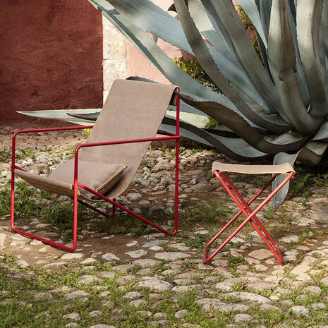 Ferm Living Desert Stool poppy red