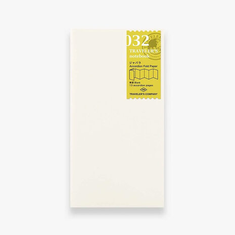 Traveler's notebook - Accordion Fold Paper Refill 032