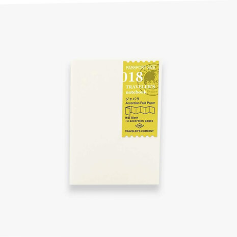 Traveler's notebook -Passport Size- Accordion Fold Paper Refill 018
