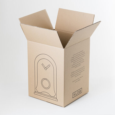 Kloq Stolp klok Satin black