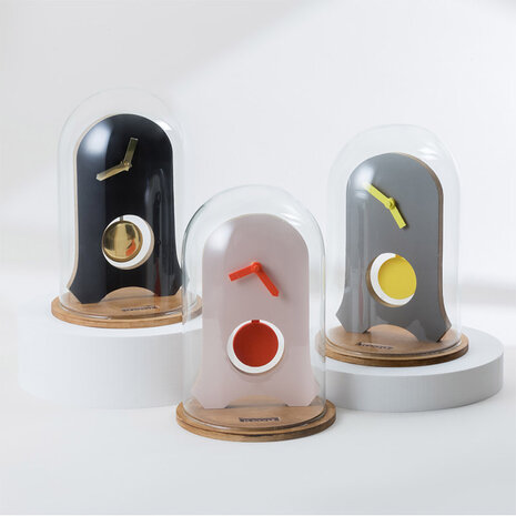 Kloq Stolp klok Satin black