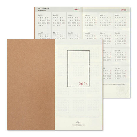 travelers notebook 2024 diary monthly regular size