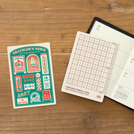 Traveler's notebook Passport Size Diary 2024 - Underlay Plastic Sheet