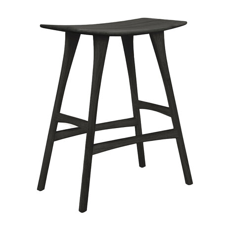 Ethnicraft Osso counter stool black