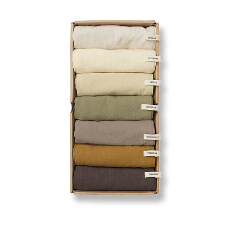 Ferm Living day cloths - set of 7