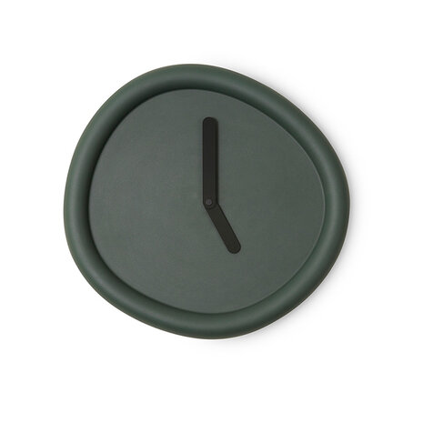 Werkwaardig Round Wall Clock Donkergroen