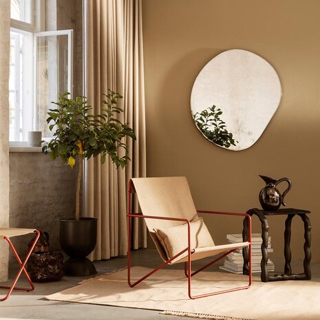 Ferm Living Pond Mirror XL brass- spiegel