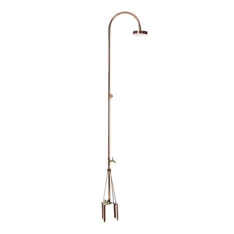 Excel outdoor shower copper