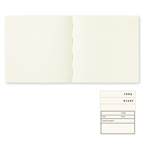 Midori MD paper notebook A5 vierkant THICK blanco