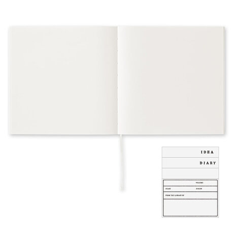 Midori MD paper products notebook A5 square cotton blank