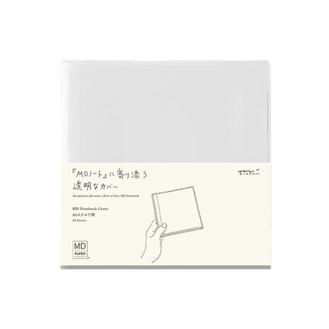 Midori MD Paper Notebook Cover transparant A5 Square