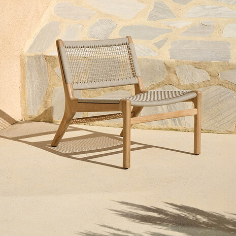 Ethnicraft jack woven lounge chair 