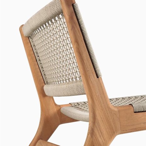 Ethnicraft jack woven lounge chair 