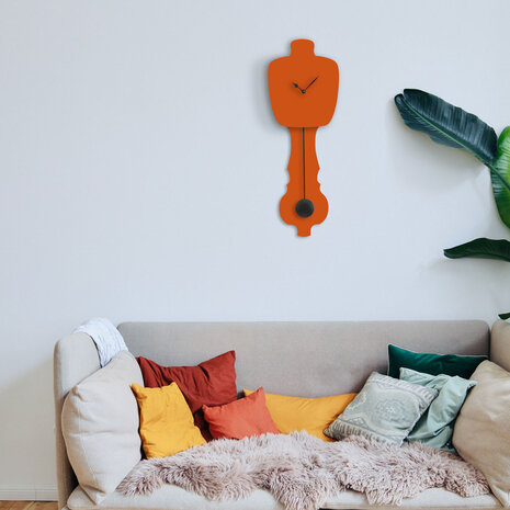 Kloq Roestrood wandklok met slinger