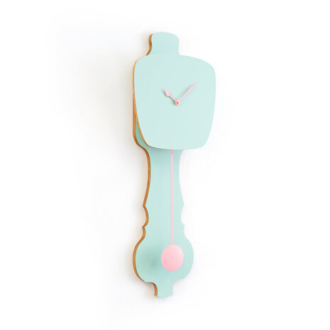 Kloq wandklok pischache green